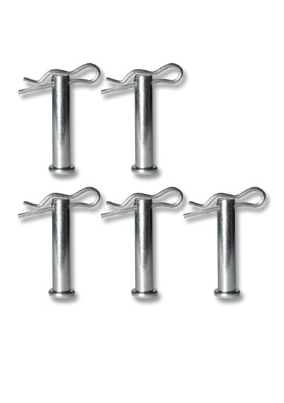 Werhe® 5 tlg. SchnellwechselBolzen für Erdbohrer. Bohrerverschluss Sicherungsbolzen mit Splint. Hergestellt aus hochwertigem Federstahl . Bolzen Passend für alle universell Erdbohrer