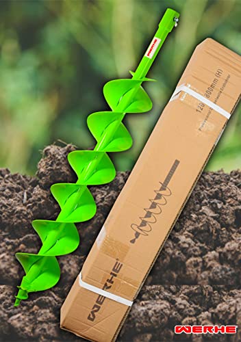 WERHE Doppelwendel Erdbohrer Ø120mm 80cm – Pfahlbohrer mit SDS Plus Adapter – Robust & Präzise - Image 10