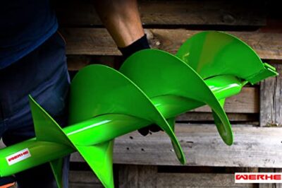 WERHE® Profi Bohrer Starker Stahl, Erdbohrer für bohrmaschine 250 mm Doppel-Welle extrem robust - Pfahlbohrer Brunnenbohrer präzise Bohrspitze. - Image 10